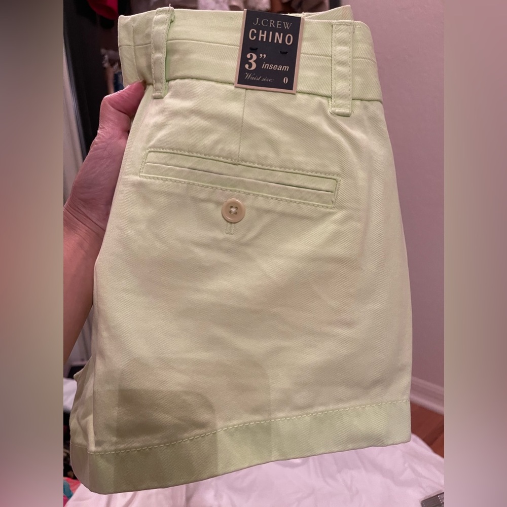 JCrew lime green shorts